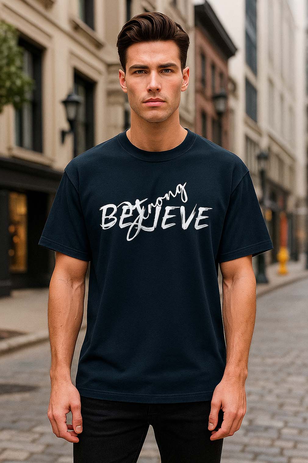 Strong Believe Unisex Premium Oversized T-Shirt - Zavarii