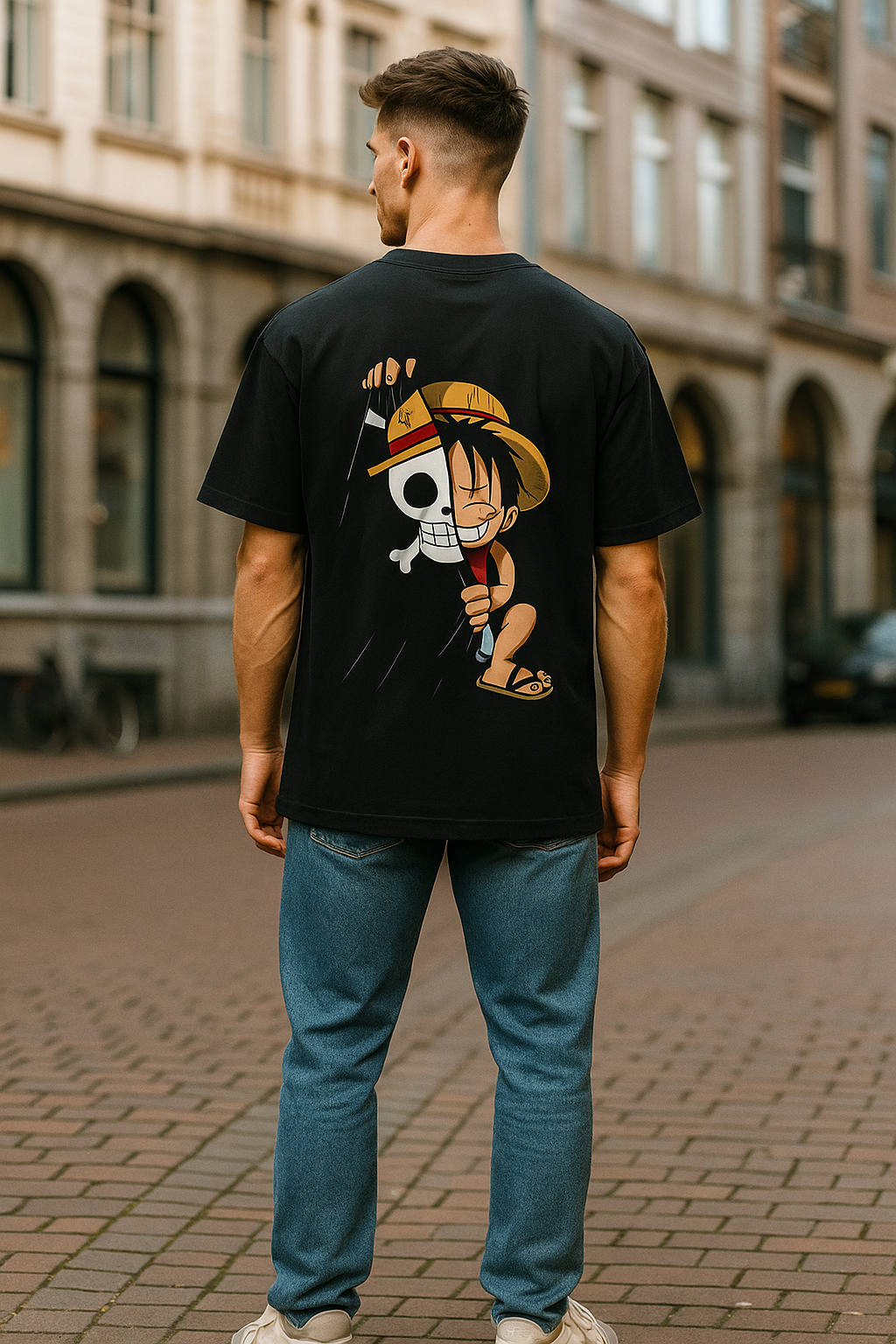 One Piece Luffy Kid Premium Unisex Oversized T-Shirt - Zavarii