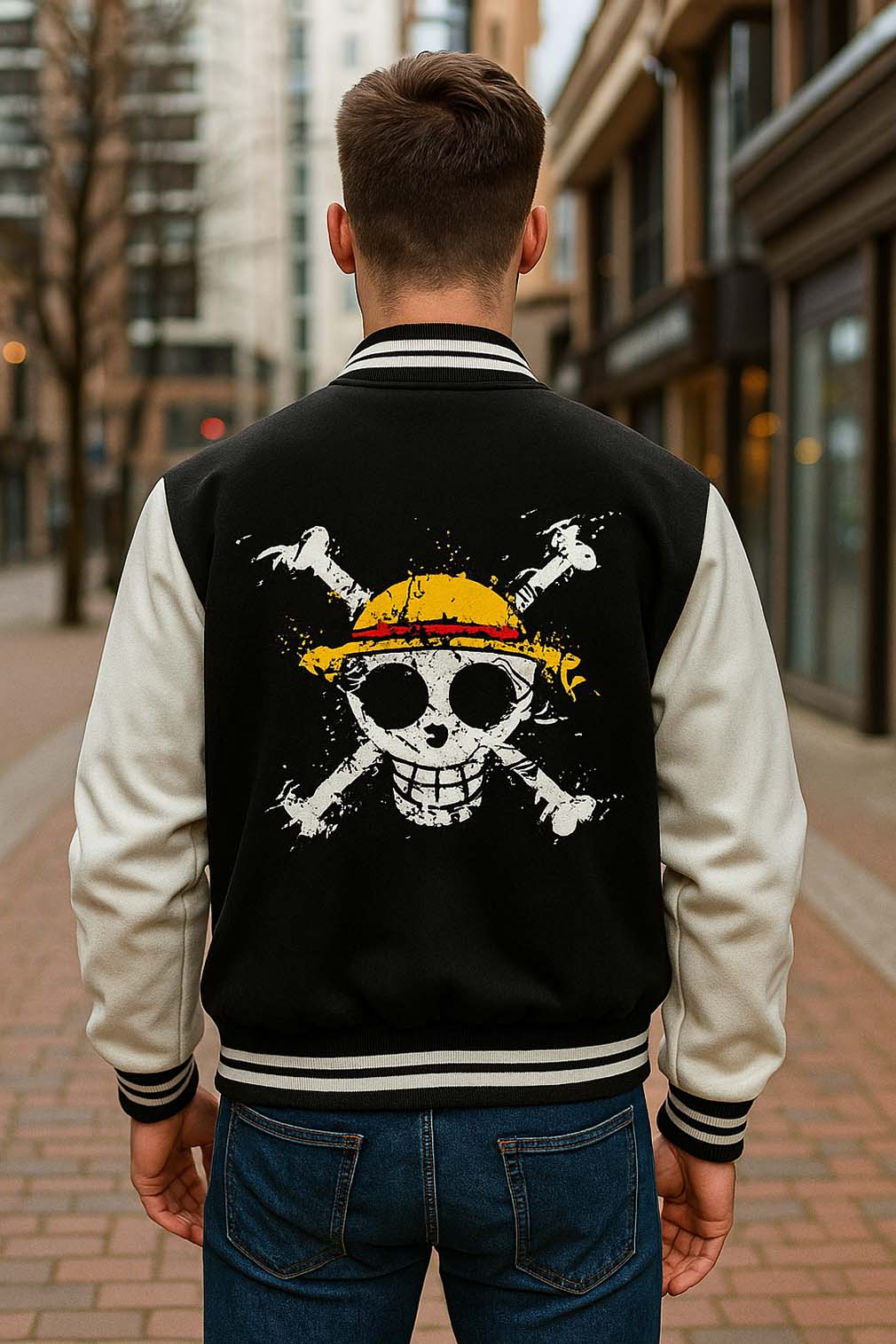 One Piece Premium Unisex Varsity Jacket