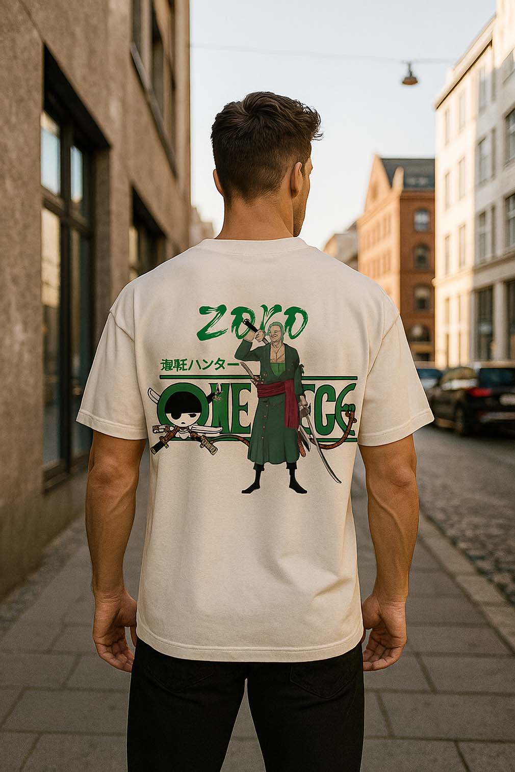 ZORO One Piece Premium Unisex Oversized T-Shirt - Zavarii